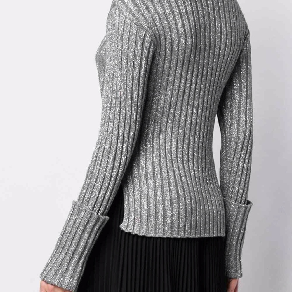 ❌SOLD❌NWT RED VALENTINO Metallic Cuff Sweater - Picture 2 of 8